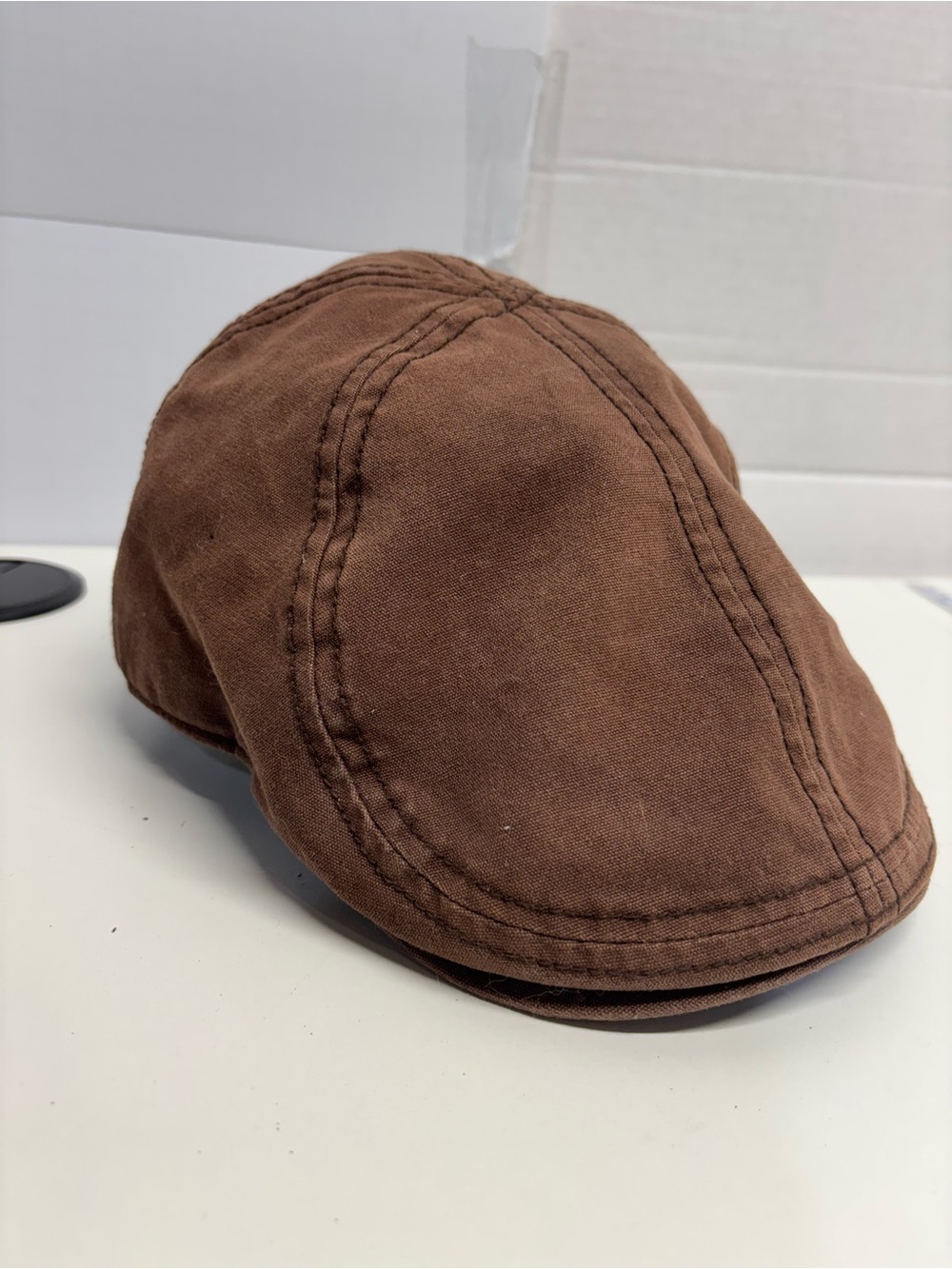 Goorin Bros Ari Brown Cotton Twill Flat Ivy Cap Large 103-0389 - Picture 7 of 8